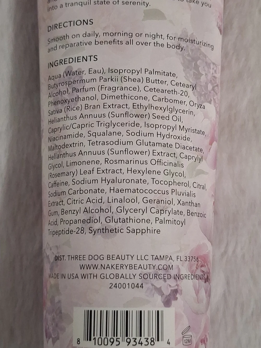 Nakery Beauty Enchanted Lilac Body Moisturizer - Cream - Picture 3 of 3